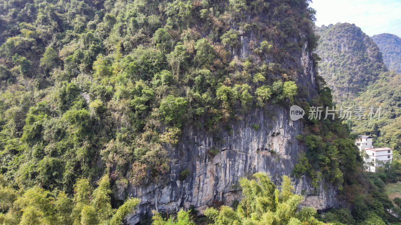 航拍广西桂林山水甲天下