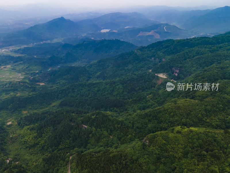 湖南靖州飞山4a景区航拍摄影图