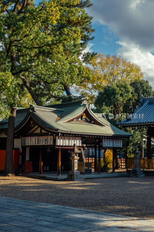 寺庙 日式 庭院