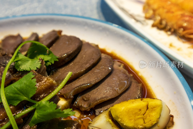 潮汕卤水拼盘美食静物镜头