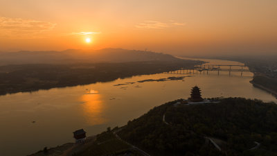 江西赣江吉安神岗山公园