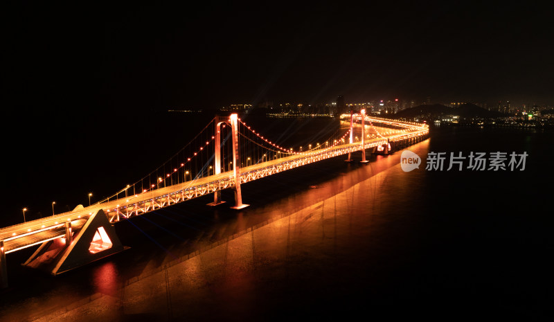 城市夜景大连城市风光地标