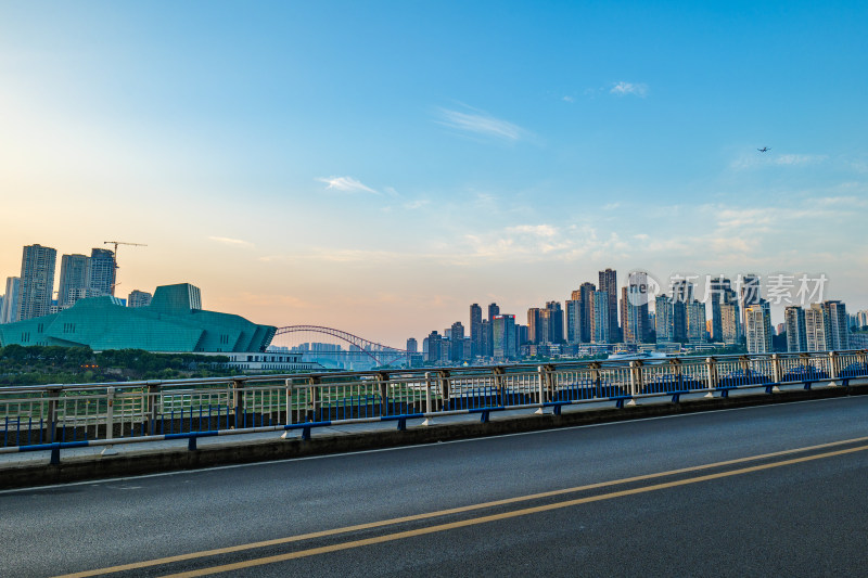 重庆城市风光汽车广告背景图