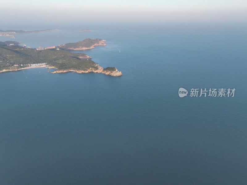 威海市孙家疃猫头山环海路山海城市风景