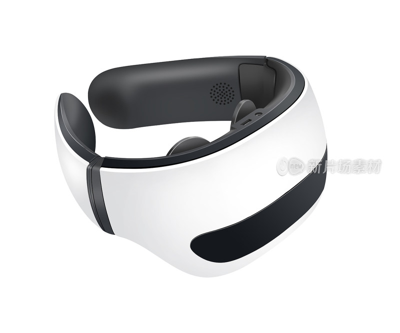 白色虚拟现实VR头戴设备