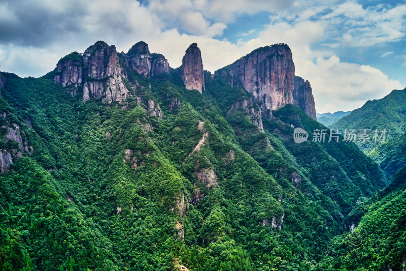 神仙居的壮观群山