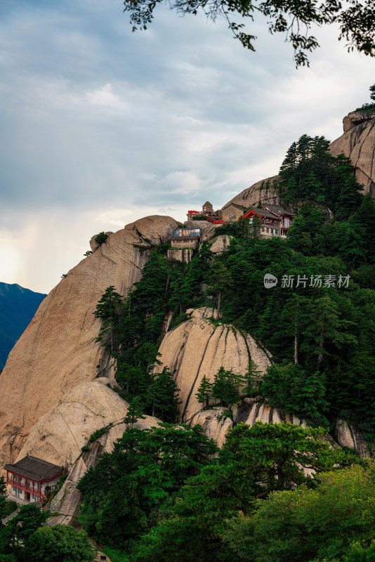 西岳华山日出日落朝霞晚霞云海美景