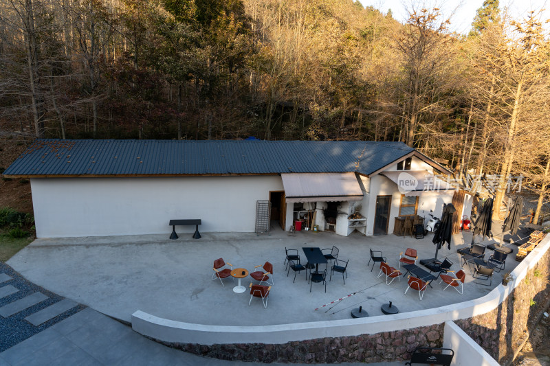 新中式禅意民宿室内外景色