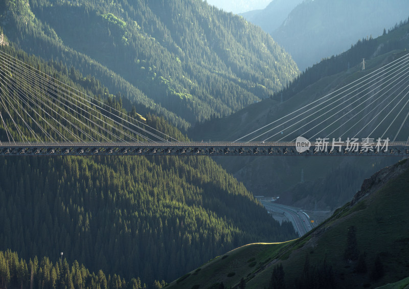 中国新疆伊犁果子沟大桥
