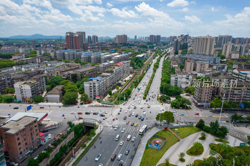 航拍衡阳城市风光