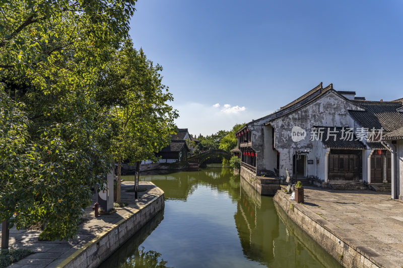 浙江绍兴柯岩景区柯岩鲁镇风景