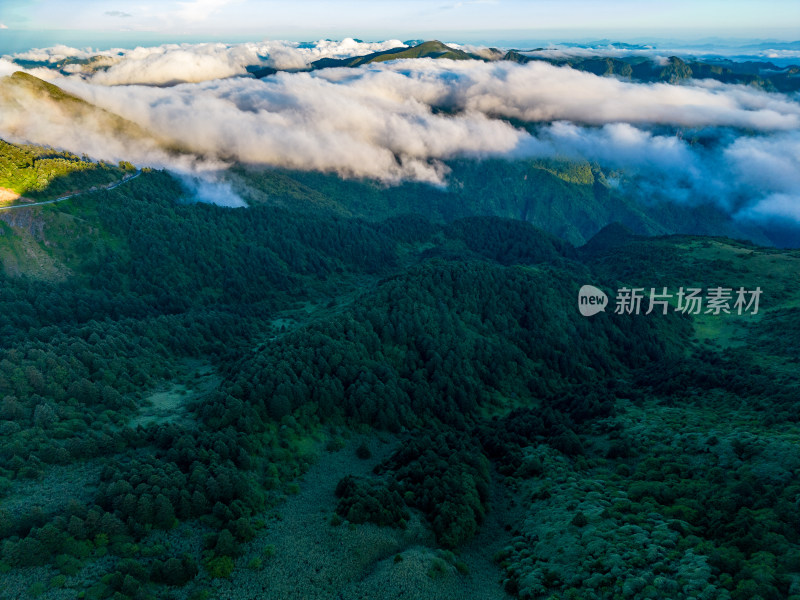 祖国大好河山云海云雾缭绕航拍