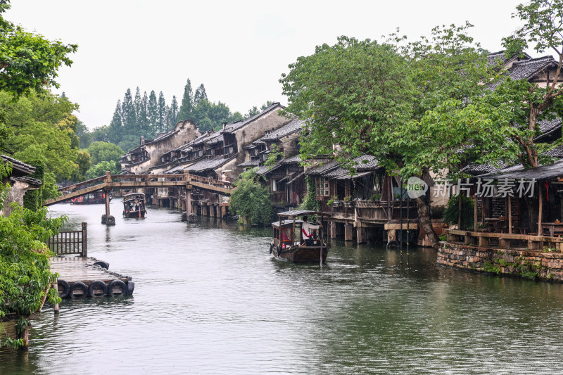 梅雨季的乌镇西栅美景