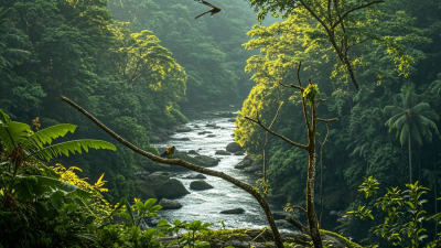 哀牢山森林山间溪流