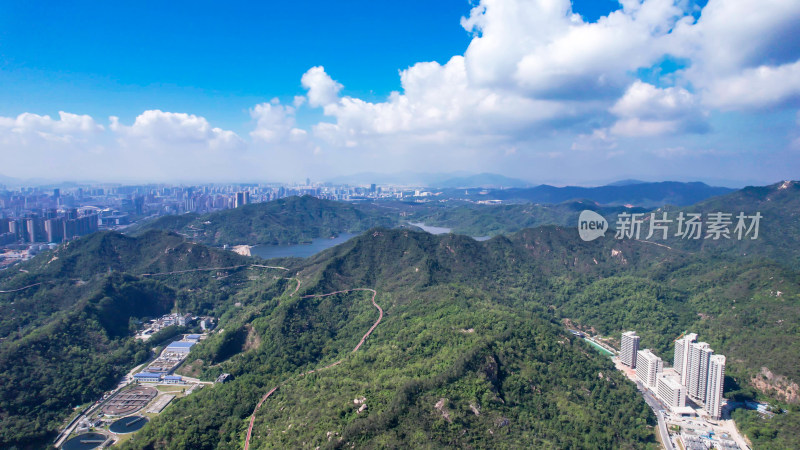 广东珠海大镜山水库航拍