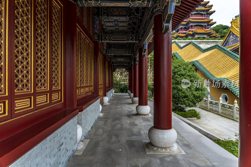 浙江舟山普陀山宝陀讲寺风光