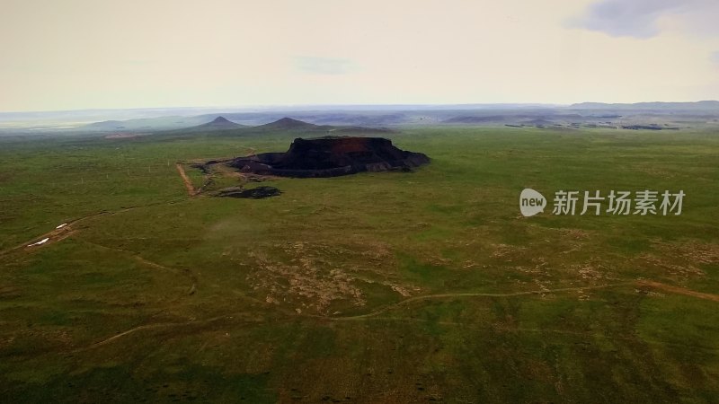 内蒙古察哈尔火山航拍