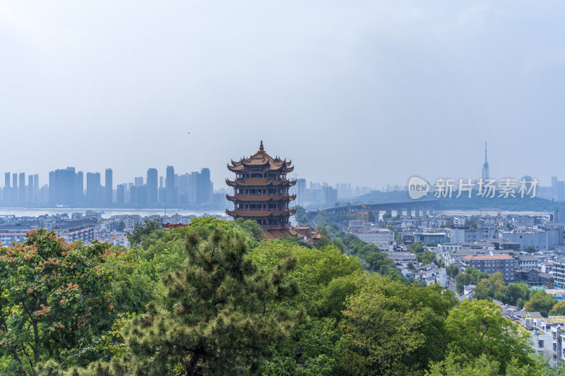 武汉武昌区黄鹤楼公园风景