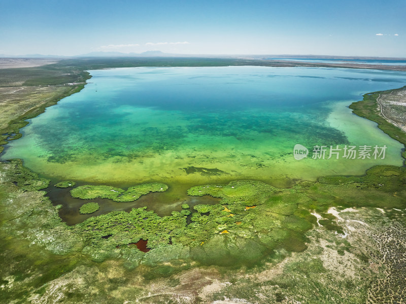 甘肃可鲁克湖的风光美景