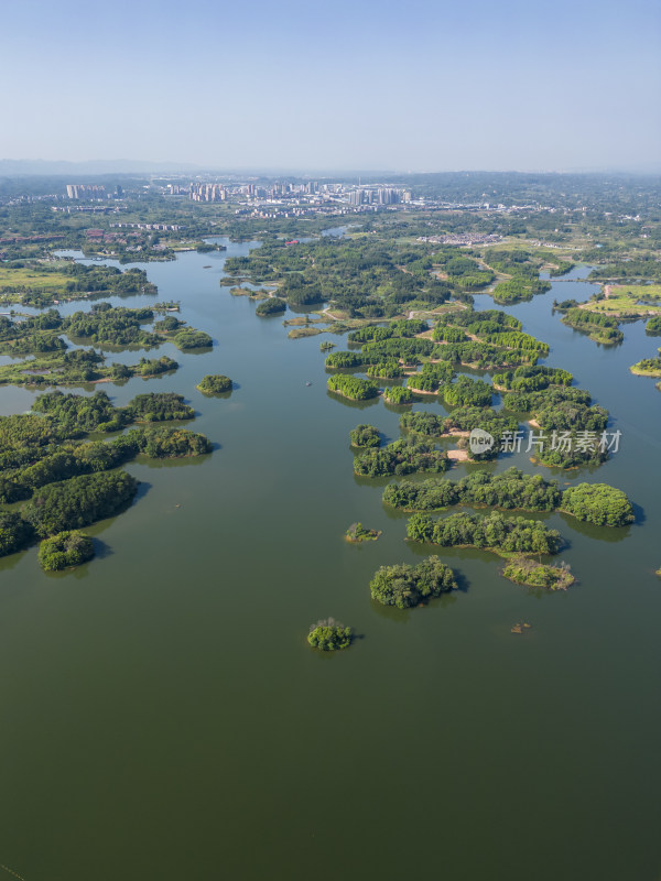 重庆市大足区龙水湖风景区航拍