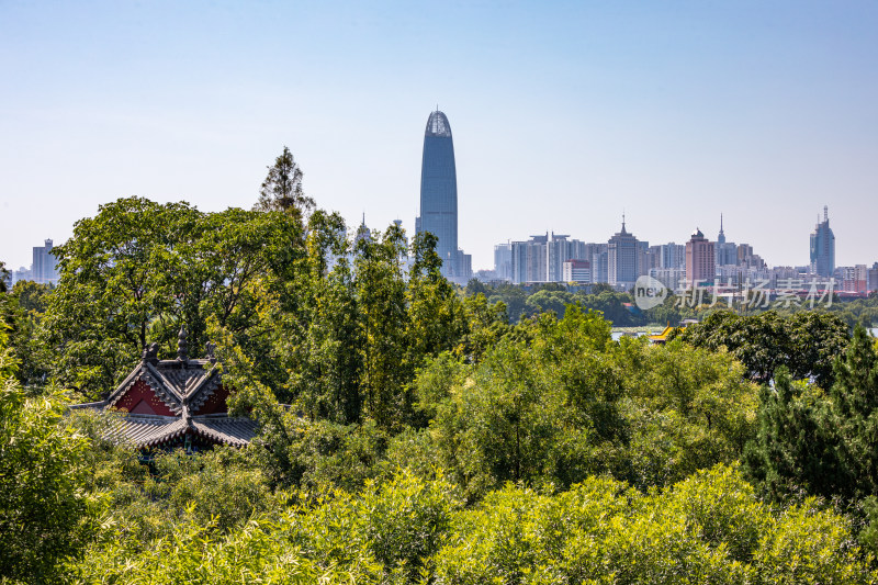 济南大明湖超然楼城市建筑景观