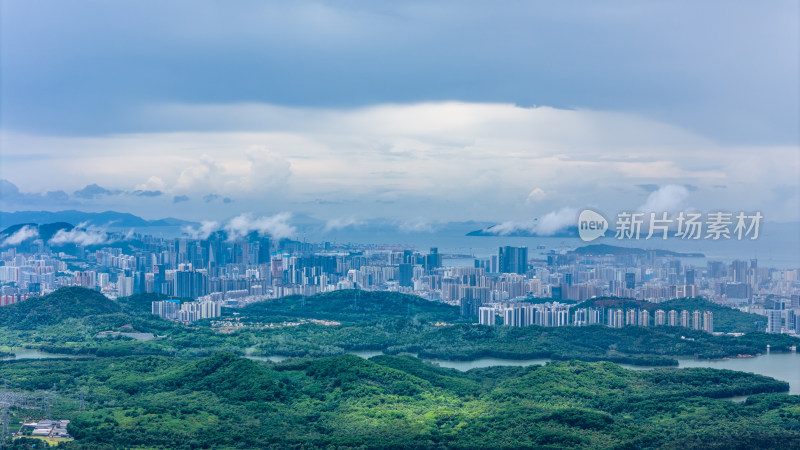 深圳城市风光航拍图