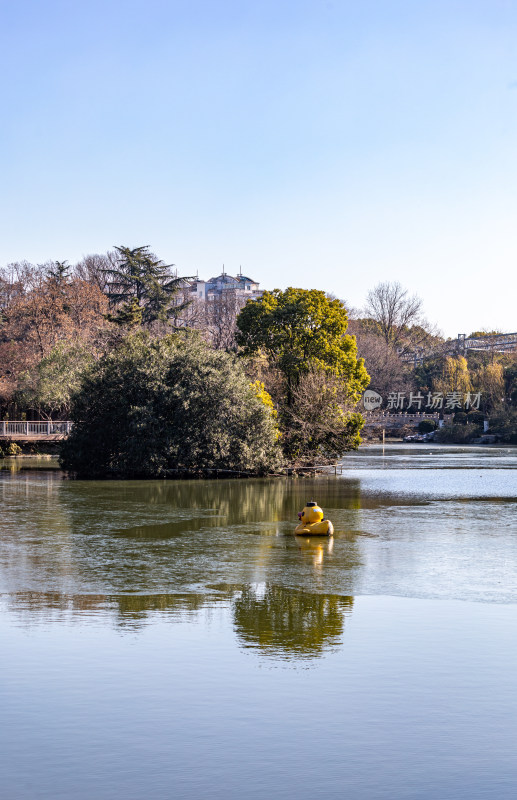 常州红梅公园秋冬倒影景观