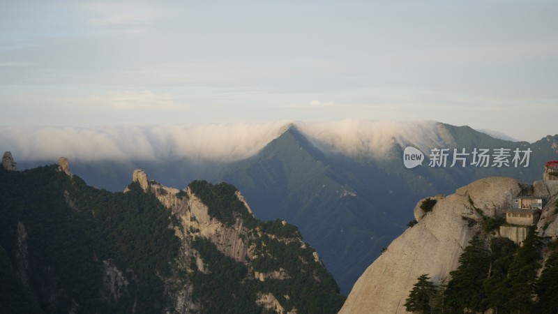 陕西华山山顶的风光