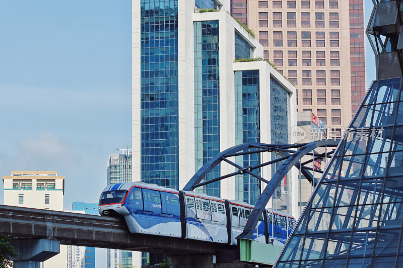 吉隆坡城市景观与轨道交通MRT