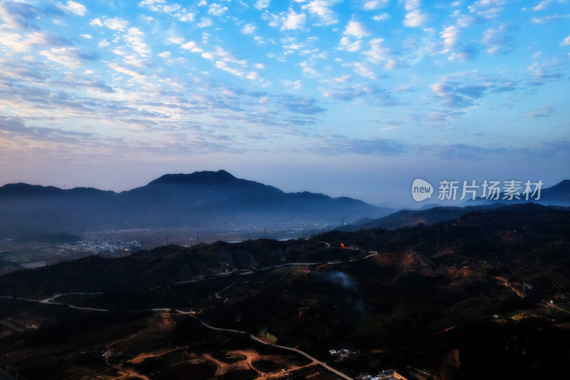 福建霞浦滩涂海上日出朝霞自然风光