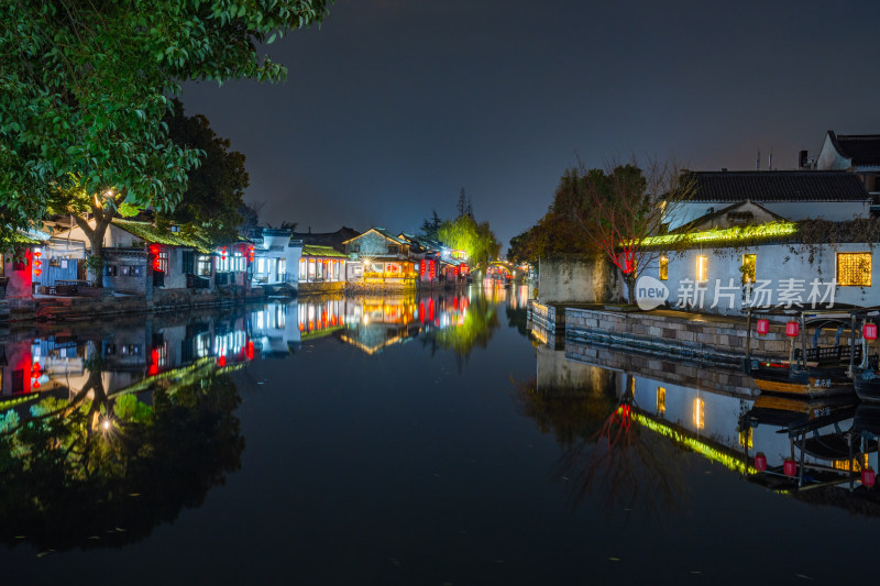 江南水乡西塘古镇夜景