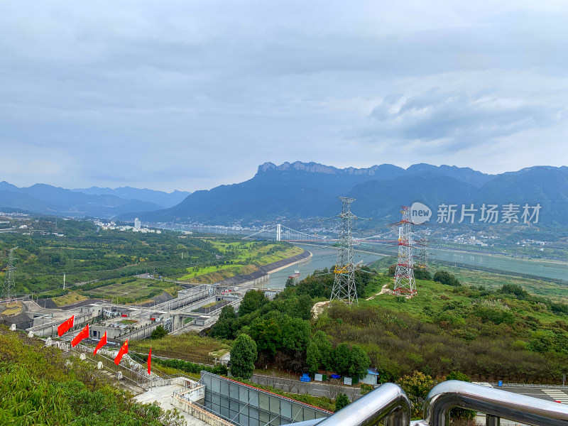 湖北宜昌三峡大坝风景区旅游风光