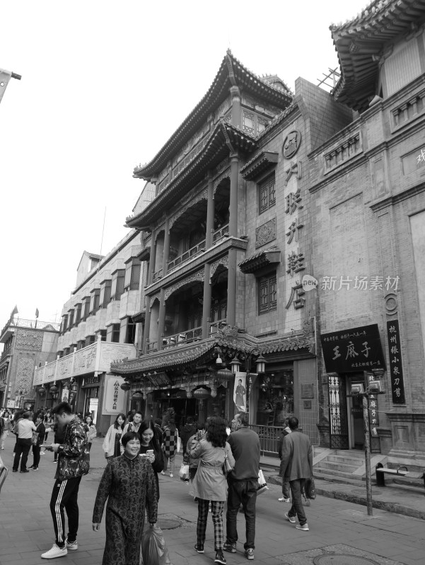 北京前门大街大栅栏街景