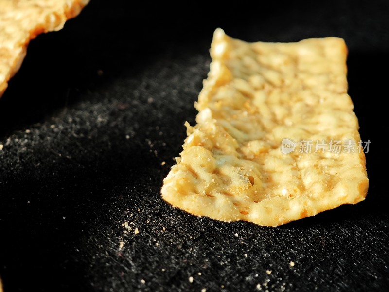 表面粗糙的饼干食物特写