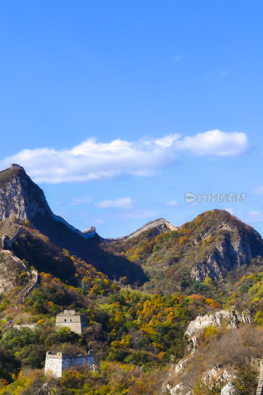 万里长城秋天自然风景