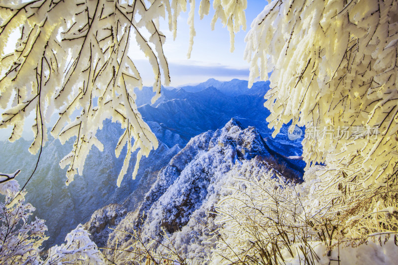 长城雪景