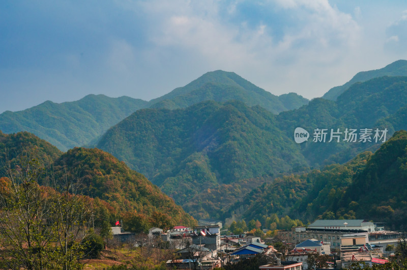 河南洛阳白云山风景区秋色