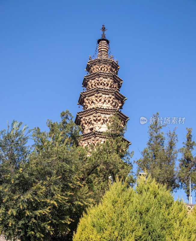 山西长治原起寺青龙塔