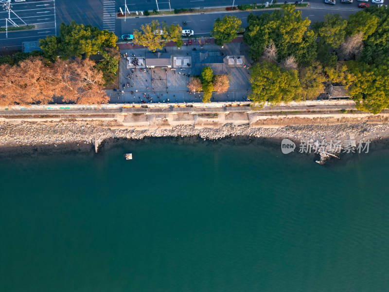 湖南长沙城市建筑高楼交通航拍摄影