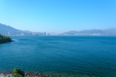 香港大埔大美督海景海岛自然风光