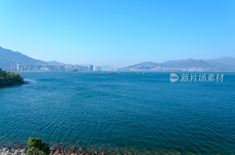 香港大埔大美督海景海岛自然风光