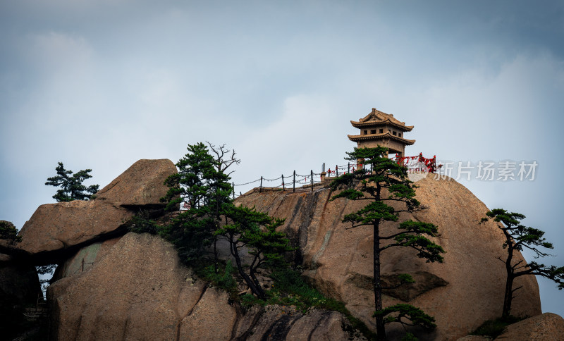 西岳华山日出日落朝霞晚霞云海美景