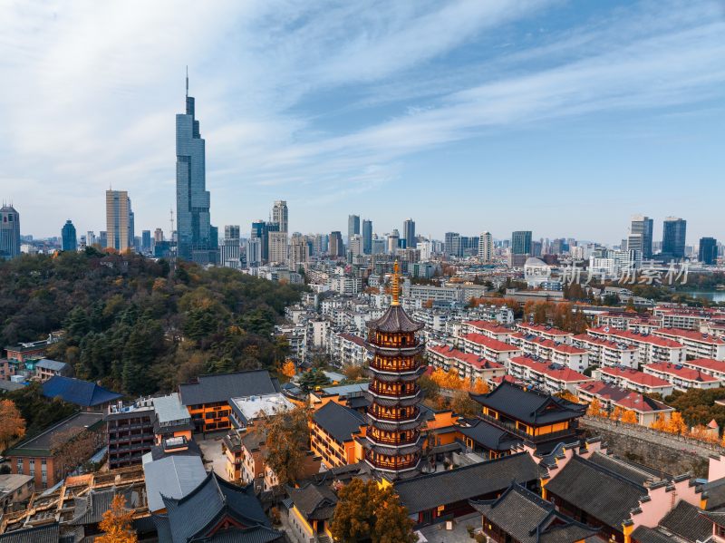 南京鸡鸣寺秋季美景