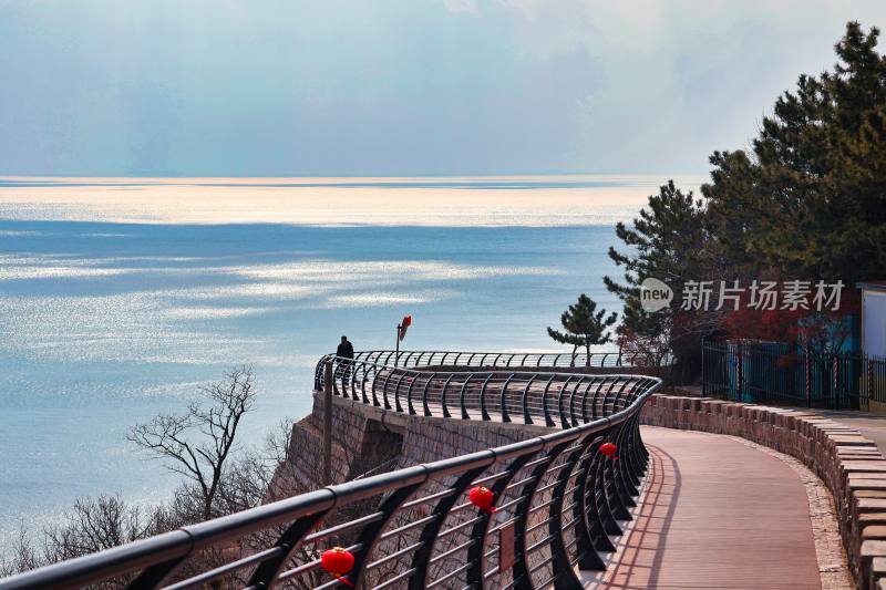 海边步道观景场景