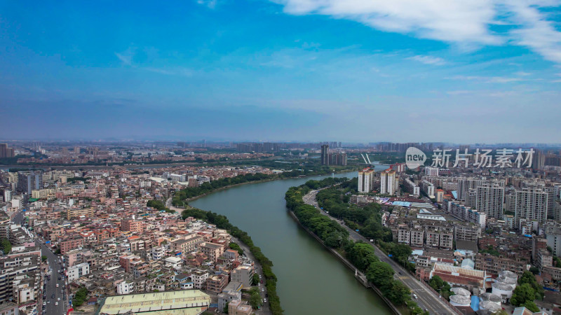 广东东莞城市建设城市大景航拍图