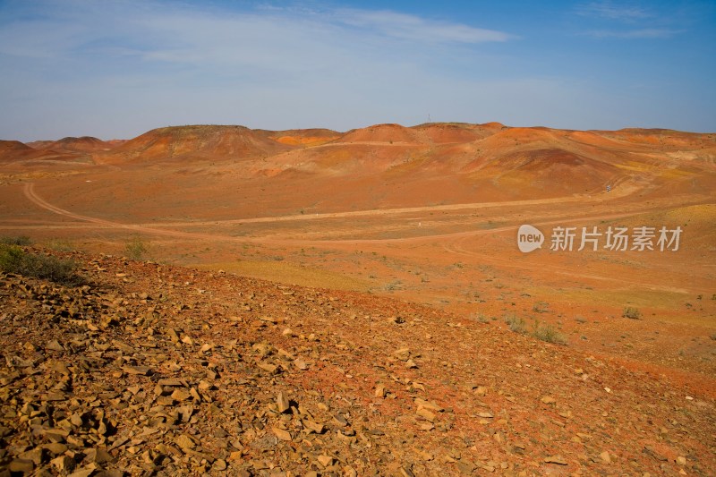 新疆 火烧山