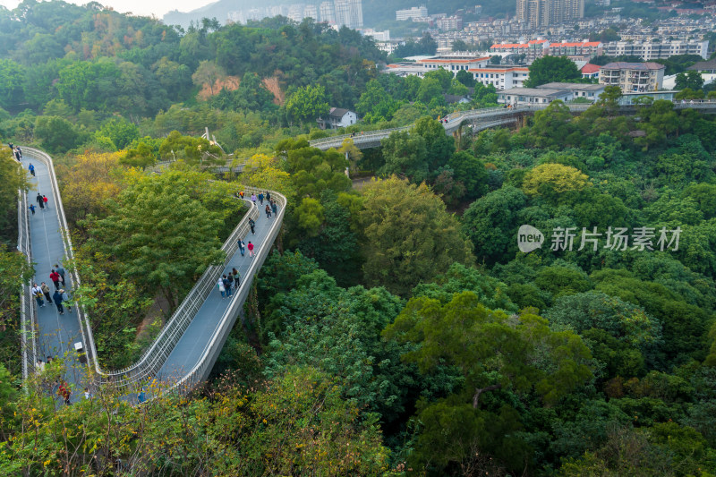 福州福道城市空中步道及周边景观