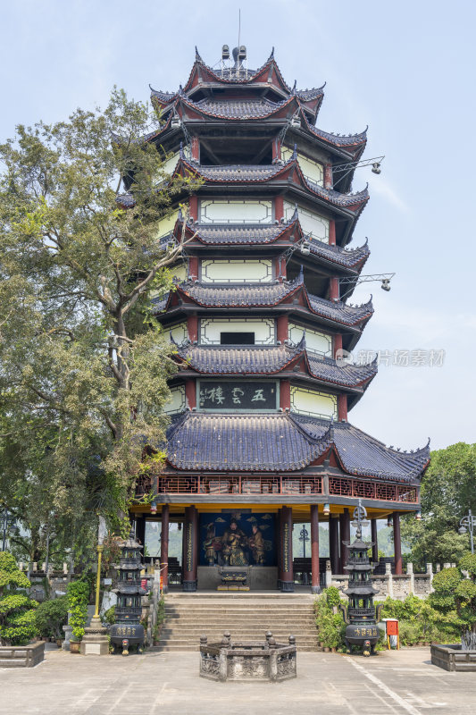 重庆丰都鬼城名山风景区五云楼