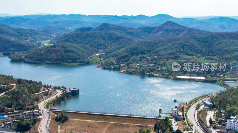 祖国大好河山青山绿水航拍