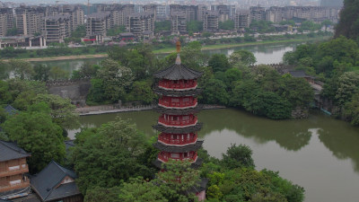 广西桂林木龙湖景区航拍